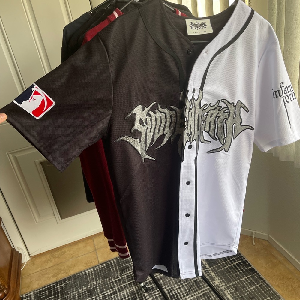 Black and White Men's Jersey